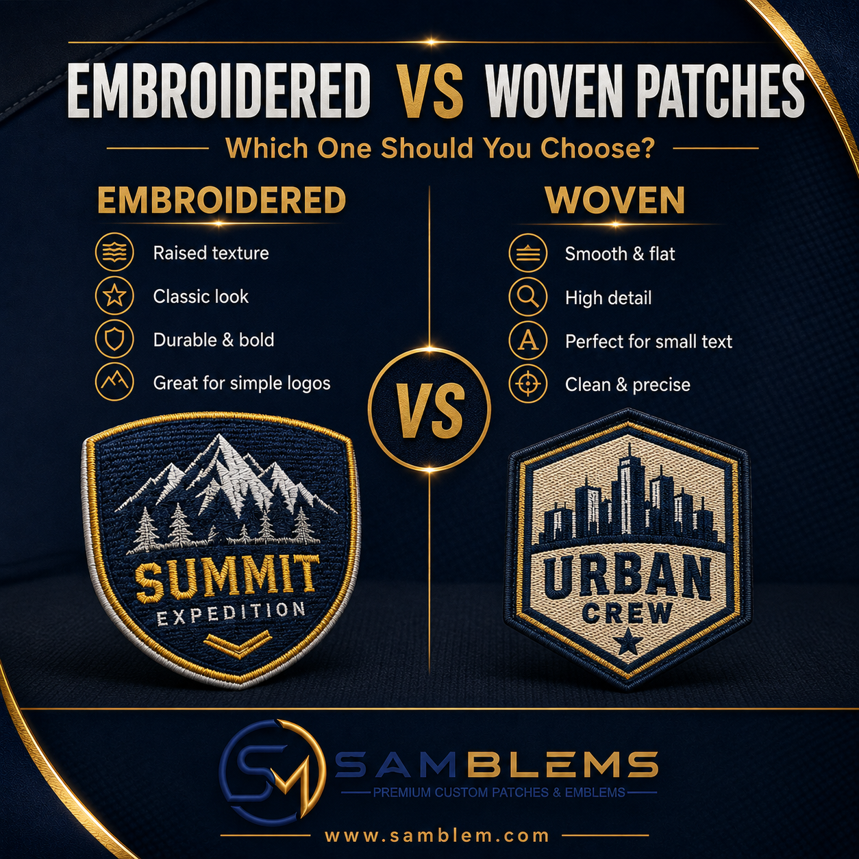 Embroidered vs Woven Patches: Which One Should You Choose?